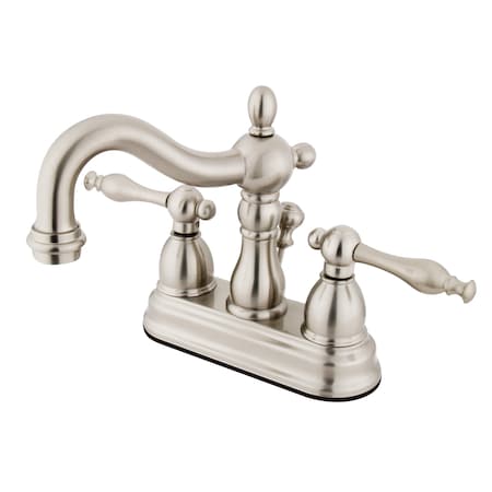4 Centerset Bathroom Faucet, Brushed Nickel